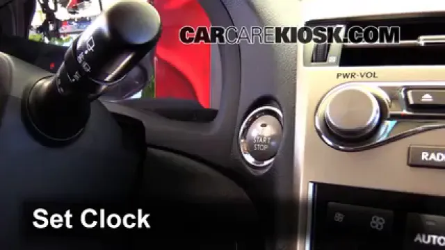 2014 Lexus RX350 3.5L V6 Reloj Fijar hora de reloj